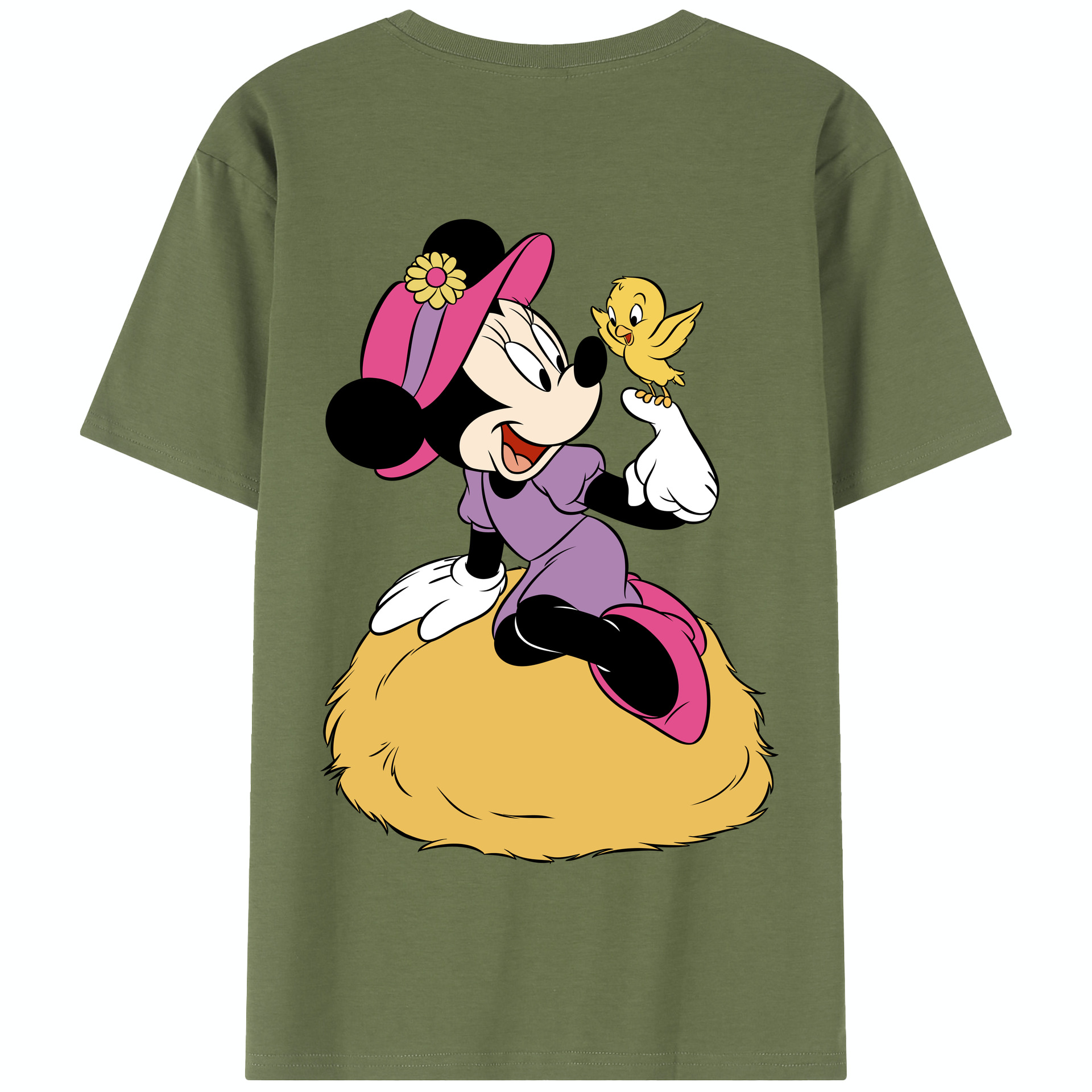 （画像用） ミッキーマウス Mickey Mouse 綿100％半袖Tシャツ（背面プリント）